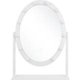Oval Bordspejle Beliani Rostrenen Bordspejl 55x60cm