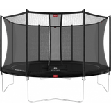 BERG Grå Trampoliner BERG Favorit 380cm + Safety Net Comfort