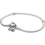 Pandora Disney Cinderella Pumpkin Coach Clasp Moments Bracelet - Silver/Transparent