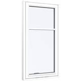 2-lags glas - Hvide Tophængte vinduer Sparvinduer TS1102 Træ Tophængte vinduer Vindue med 2-lags glas 100x120cm