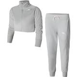 Grå - XL Tracksuits Nike Girl's HW Tracksuit - Lightgrey/Pink (DD6302-077)