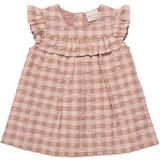 Pink - Ternede Børnetøj Minymo Check Dress - Affogat (111773-2043)