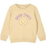 Gul Sweatshirts Børnetøj Name It Good Times Sweatshirt - Double Cream (13203760)