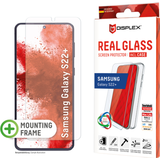 Displex Mobiltilbehør Displex 2D Real Glass Screen Protector + Case for Galaxy S22+