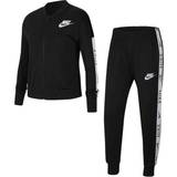 Piger Tracksuits Nike Kid's Sportswear Tracksuit - Black/White (CU8374-010)