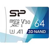Silicon Power 64 GB Hukommelseskort Silicon Power Superior Pro microSDXC Class 10 UHS-I U3 V30 A1 64GB
