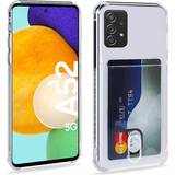 CaseOnline Silicone Case with Card Slot for Galaxy A52