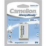 9V (6LR61) - Batterier Batterier & Opladere Camelion AlwaysReady Rechargeable 9V Compatible