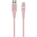 Pink - USB A-USB C - USB-kabel Kabler Xqisit USB A-USB C 2m