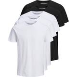 Jack & Jones Herre T-shirts Jack & Jones Ecological Cotton T-shirt 5-pack - White/Black