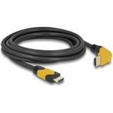 HDMI-kabler - High Speed (4K) - Skærmet DeLock HDMI - HDMI M-M Angled 3m
