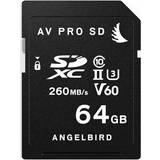64 GB - SD - USB Type-C Hukommelseskort Angelbird AV PRO SDXC MK2 64GB V60 1 Pack