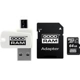 GOODRAM V10 Hukommelseskort & USB Stik GOODRAM M1A4 MicroSDXC Class 10 UHS-I U1 100/10MB/s 64GB