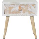 Bambus - Hvid Møbler Dkd Home Decor Natbord Sengebord 48x51cm