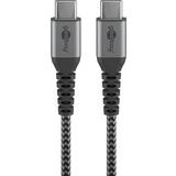 Sølv - USB-kabel Kabler Goobay USB C-USB C 0.5m