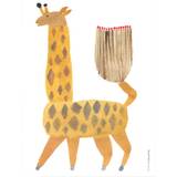 Animals - Gul Indretningsdetaljer OYOY Noah Giraffe Plakat 30x40cm 30x40cm