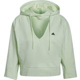 Cut-Out - Dame Overdele adidas Women's Sportswear Summer Hoodie - Almost Lime