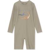 9-12M UV-dragter Konges Sløjd Aster Onesie - Laurel Oak