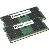 16 GB - SO-DIMM DDR5 - Sølv RAM Kingston ValueRAM SO-DIMM DDR5 4800MHz 2x8GB (KVR48S40BS6K2-16)