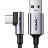 Kobber - USB-kabel Kabler Ugreen 3A 2.0 USB A - USB C 90 Degree Angled M-M 2m