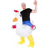 Oppustelig kostume bodysocks Ridende Høne Oppusteligt Kostume