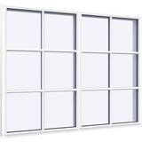 1-fag - Hvide Faste vinduer Sparvinduer FK0212 Træ Fast vindue Vindue med 2-lags glas 180x120cm