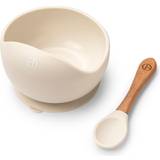 Delvist - Hvid Sutteflasker & Service Elodie Details Silicone Bowl Set Vanilla White