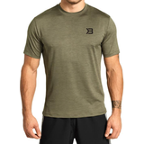 Better Bodies Elastan/Lycra/Spandex Overdele Better Bodies Essex Stripe T-shirt Men - Wash Green Melange