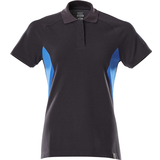 4 - Dame T-shirts & Toppe Mascot Accelerate Polo Shirt - Dark Navy/Azure Blue
