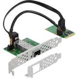 Mini PCIe Netværkskort & Bluetooth-adaptere DeLock Mini PCIe I/O PCIe half size 1 x Gigabit LAN (95267)