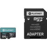 Platinet Hukommelseskort Platinet MicroSDXC Class 10 UHS-I U1 64GB