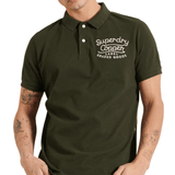 Superdry Short Sleeve Superstate Polo Shirt - Surplus Goods Olive