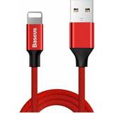 Rød - USB A-Lightning - USB-kabel Kabler Baseus USB A-Lightning F-F 1.8m