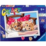 Katte - Plastlegetøj Kreativitet & Hobby Ravensburger CreArt Two Cuddly Cats