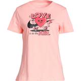 Løs - Pink Overdele Nike Sportswear Short-Sleeve T-shirt Women's - Bleached Coral