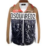 DSquared2 Overtøj DSquared2 Logo Print Colour Block Windbreaker Jacket - Brown