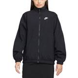 Dame - Nylon Overtøj Nike Sportswear Essential Windrunner Woven Jacket Women - Black/Black/White