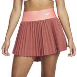 Nike Rød Nederdele Nike Court Dri-FIT Advantage Pleated Tennis Skirt Women - Canyon Rust/Bleached Coral/White