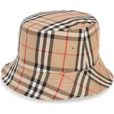 Burberry Dame Hovedbeklædning Burberry Heavy Check Bucket Hat - Archive Beige