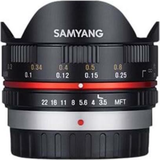 Samyang Olympus/Panasonic Micro 4:3 Kameraobjektiver Samyang 7.5mm F3.5 Fisheye for Micro Four Thirds