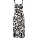Vero Moda Leopard Kjoler Vero Moda Sleeveless Floral Print Dress - White