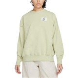 22 - Grøn - Oversized Overdele Nike Jordan Essentials Fleece Crew Sweatshirt Women's - Olive Aura