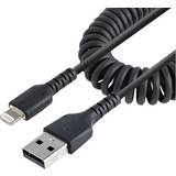 Nikkel - USB A-Lightning - USB-kabel Kabler StarTech USB A-Lightning F-M 1m