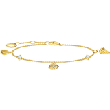 Thomas Sabo Charm Club Delicate Shells Bracelet - Gold/Transparent