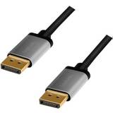 DisplayPort-kabler - Flad - Han - Han LogiLink DisplayPort-DisplayPort 1.2 5m