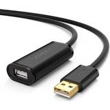 Grøn - Han – Hun - USB-kabel Kabler Ugreen USB A-USB A M-F 5m