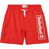 Timberland Drenge Badebukser Timberland Logo Swim Shorts - Red (T24B90)