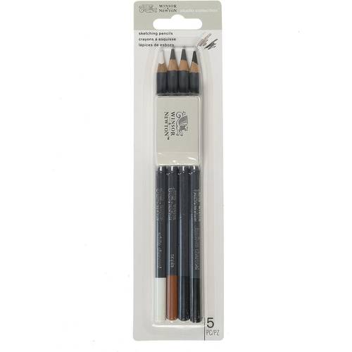 Winsor & Newton Studio Collection Graphite Pencil Set, Soft, 5-Pieces