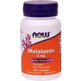 Melatonin Vitaminer & Kosttilskud NOW Melatonin 3mg 180 stk
