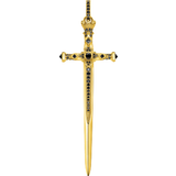 Onyxer Charms & Vedhæng Thomas Sabo Sword Pendant - Gold/Black